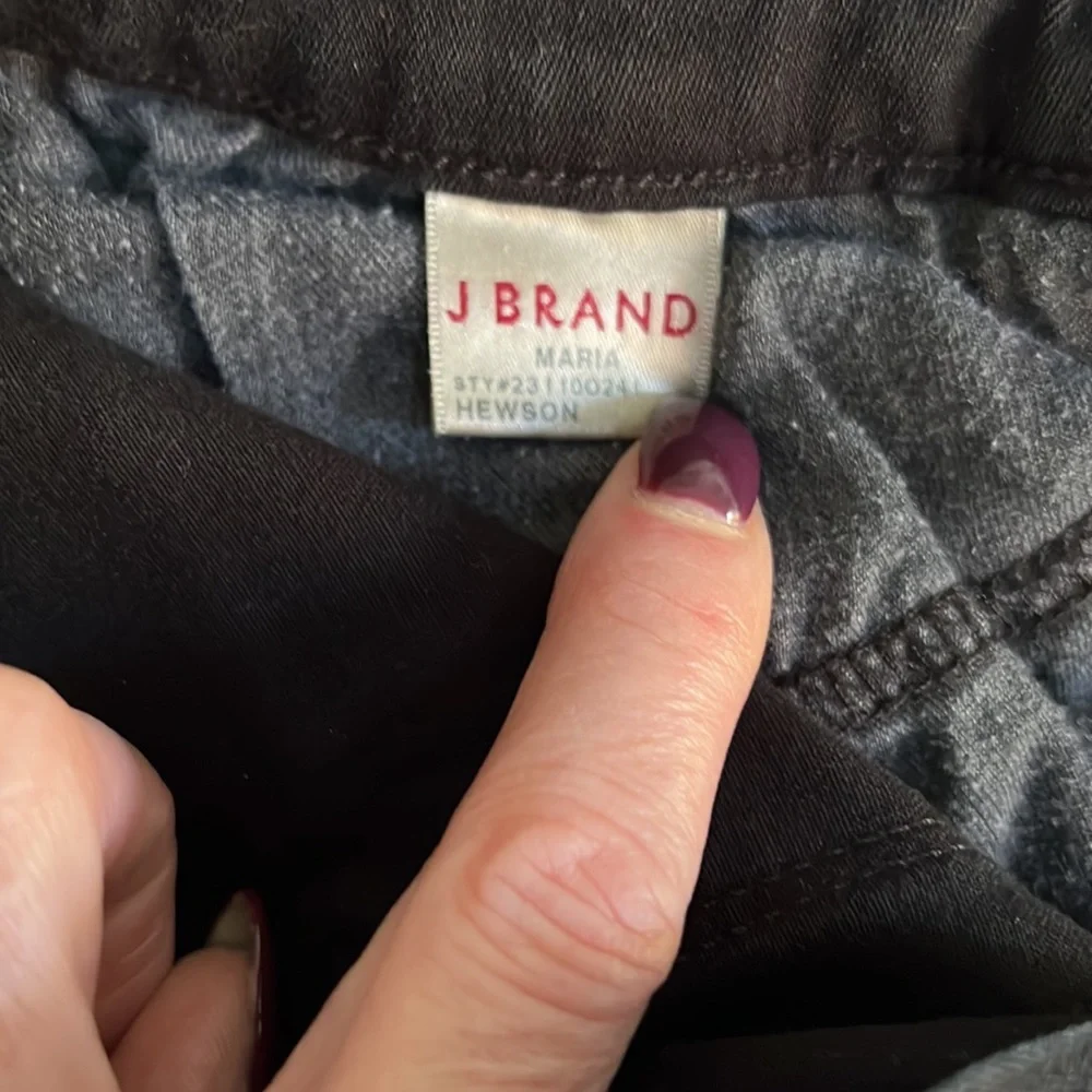 J Brand Maria frayed bottom high rise skinny jeans - Picture 4 of 4